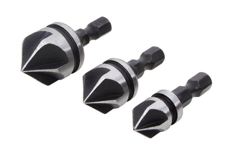 Blue Spot Tools 3 PCE 6mm (1/4") Hex Shank Countersink Bit Set