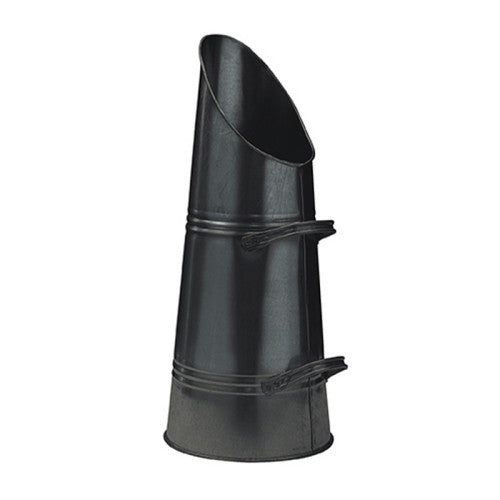 Coal Hod Black Steel with Side Handles