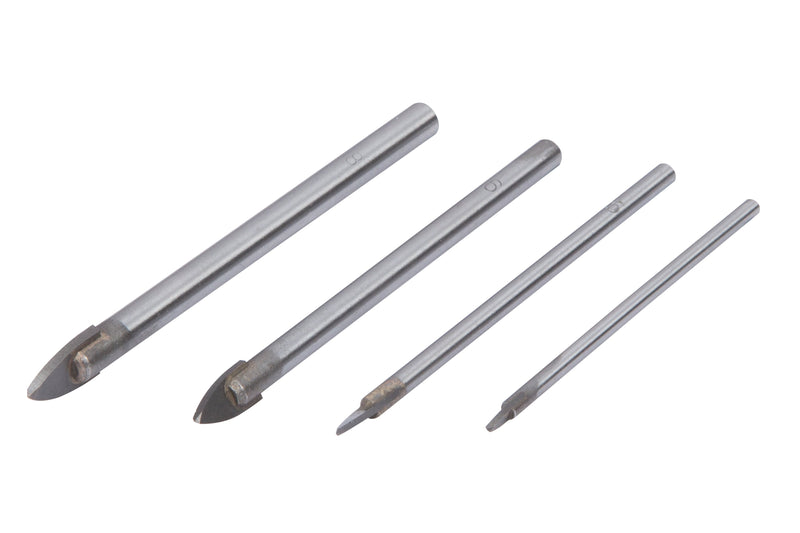 Blue Spot Tools 4 PCE Tile And Glass Drill Set (3 - 8mm)