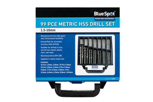 Blue Spot Tools 99 PCE Metric HSS Drill Set (1.5-10mm)