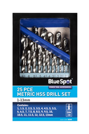 Blue Spot Tools 25 PCE Metric HSS Drill Set (1-13mm)