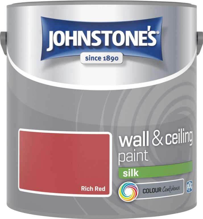 Johnstone's Wall & Ceiling Silk 2.5L Rich Red