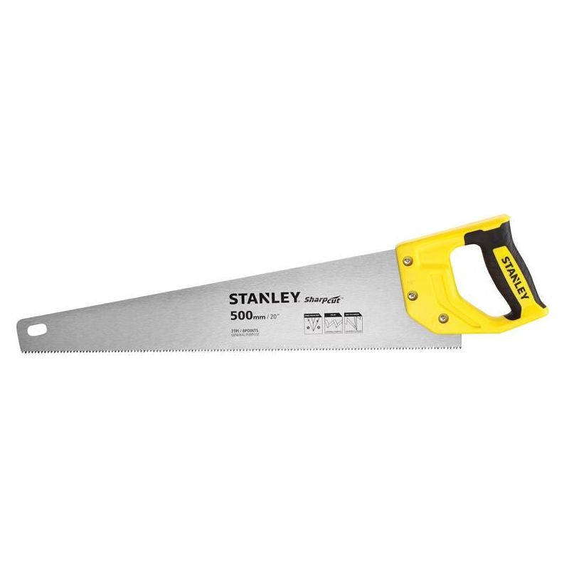 Stanley® Hand Tools Sharpcut™ Handsaw 500mm (20in) 7 TPI STANLEY® Hand Tools - RockBottom Nothampton
