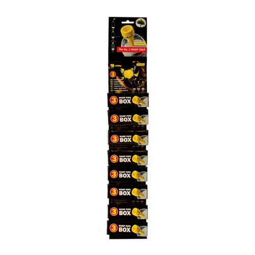 The Trap Company Wasp Pipe Bottle Trap Pack of 3 Clip Strip