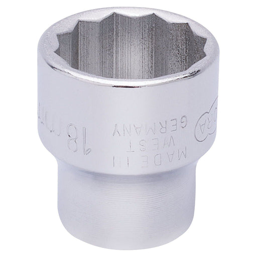 Draper Elora Bi-Hexagon Socket, 3/8" Sq. Dr., 18mm 25945 Draper - Town Tools 