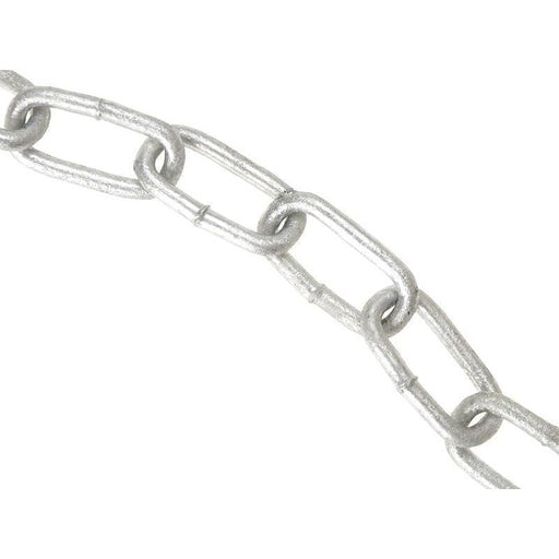 Faithfull Galvanised Chain Link 4mm x 30m Reel - Max. Load 120kg Faithfull - RockBottom Northampton