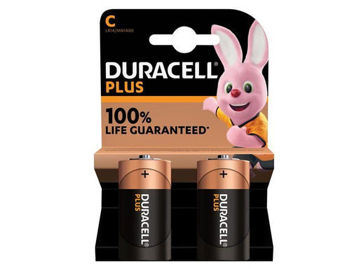 Duracell C Cell Plus Power +100% Batteries (Pack 2) Duracell - RockBottom Northampton