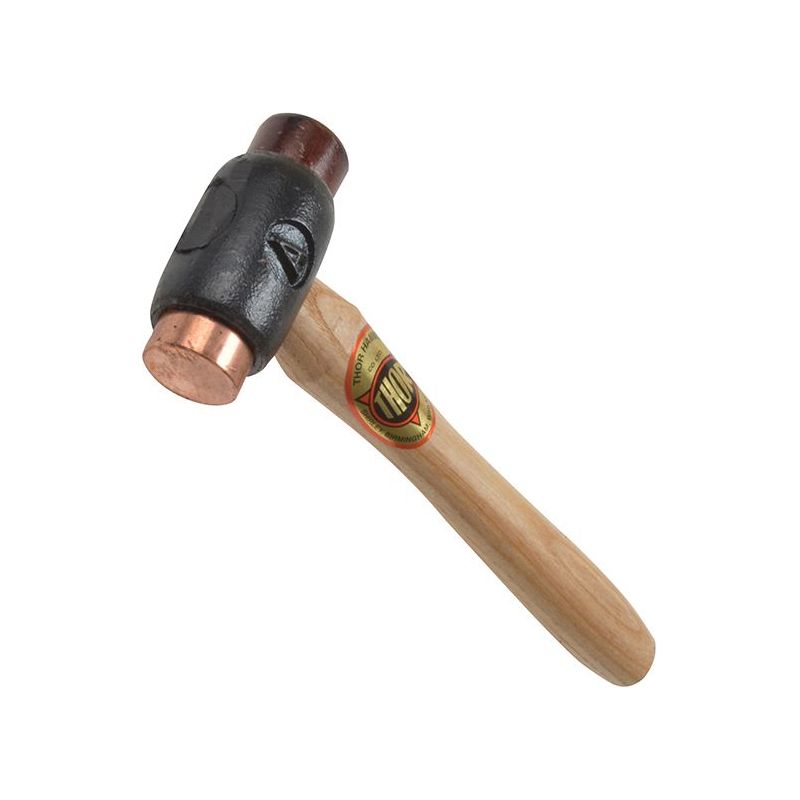 Thor 208 Copper / Hide Hammer Size A (25mm) 355g Thor - RockBottom Northampton