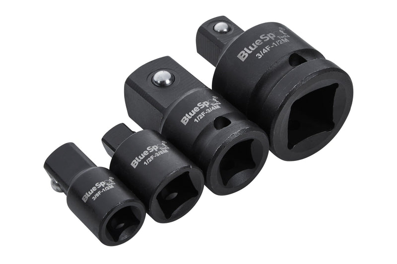 Blue Spot Tools 4 PCE Impact Socket Adaptor Set (3/8", 1/2", 3/4")
