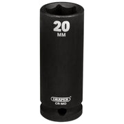 Draper Draper Hi-TORQ Deep Impact Socket, 1/2" Sq. Dr., 20mm Draper - Town Tools