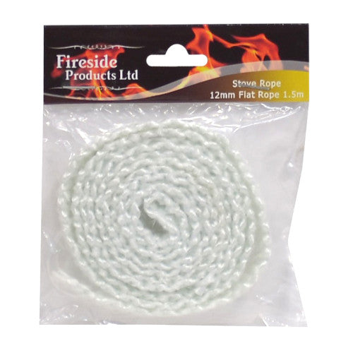 Fireside Stove Rope Flat - 12mm x 1.5m