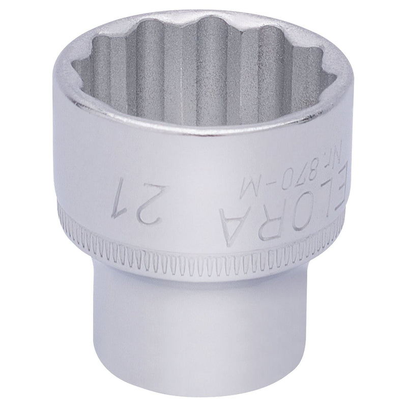 Draper Elora Bi-Hexagon Socket, 3/8" Sq. Dr., 21mm 25979 Draper - Town Tools 
