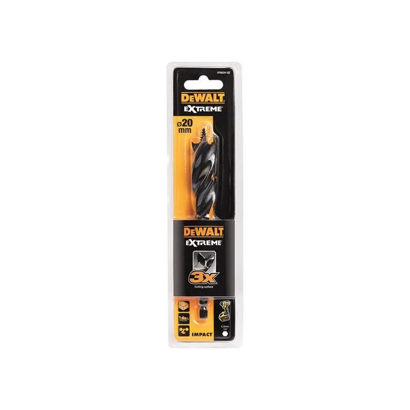 Dewalt Power Tools Extreme Tri-Flute Spade Bit 20 x 152mm DeWALT Power Tools - RockBottom Northampton