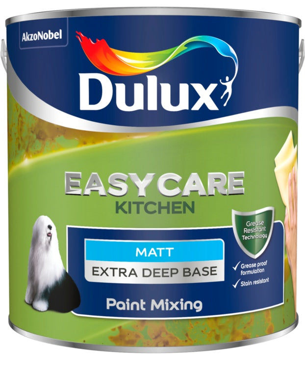 Dulux Colour Mixing Kitchen Matt Base 2.5L Extra Deep