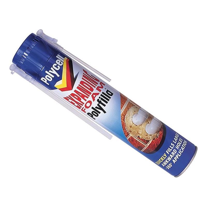 Polycell Expanding Foam Polyfilla 825ml Polycell - RockBottom Nothampton