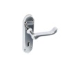 Securit Chrome Shaped Lock Handles (1 Pair) 170mm