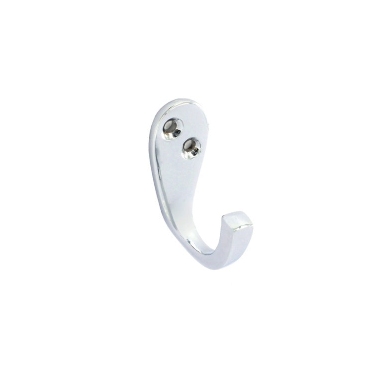 Securit Victorian chrome robe hook 50mm - Pack of 2