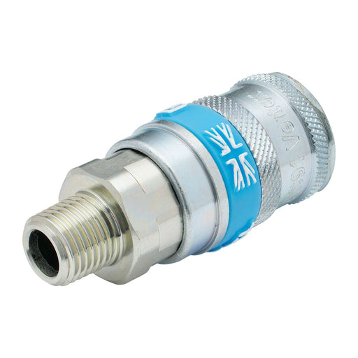 Draper 1/4" BSP Taper Male Thread Vertex Air Coupling Draper - Town Tools