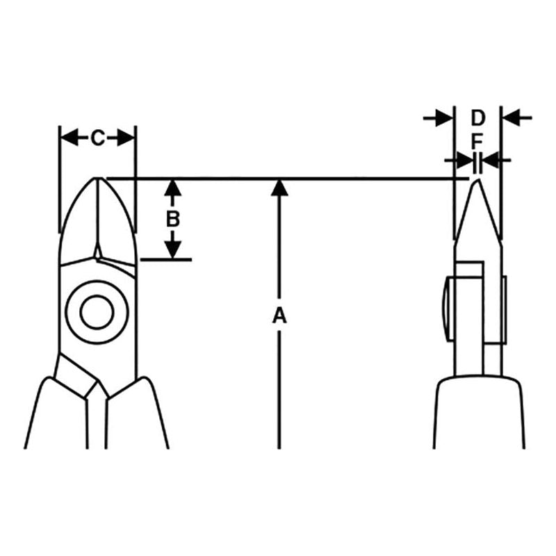 Lindstrom Diagonal Cutting Ultra Flush Cut Nipper 110mm Lindstrom - RockBottom Northampton