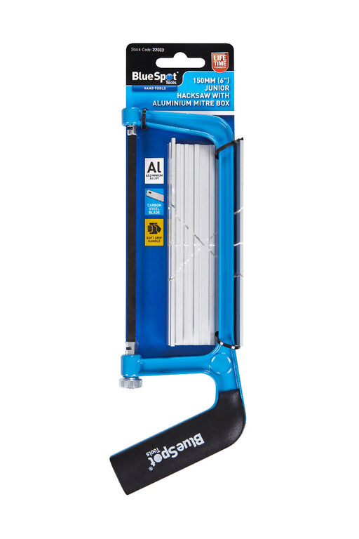 Blue Spot Tools 150mm (6") Junior Hacksaw With Aluminium Mitre Box