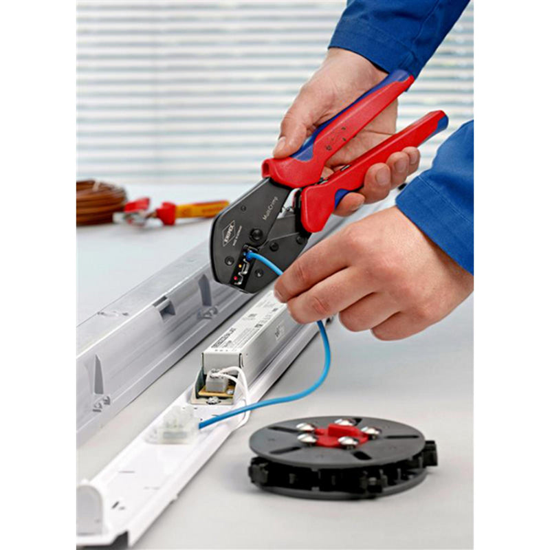 Draper 22246 KNIPEX 97 33 01 MultiCrimp® Lever  Action Crimping Pliers, 0.25  6.0 mm&sup2; Capacity, 250mm
