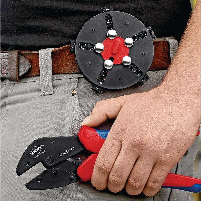 Draper 22246 KNIPEX 97 33 01 MultiCrimp® Lever  Action Crimping Pliers, 0.25  6.0 mm&sup2; Capacity, 250mm