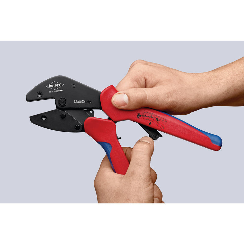 Draper 22246 KNIPEX 97 33 01 MultiCrimp® Lever  Action Crimping Pliers, 0.25  6.0 mm&sup2; Capacity, 250mm
