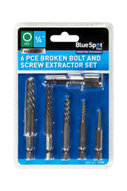 Blue Spot Tools 6 PCE Hex Shank Screw Extractor Set