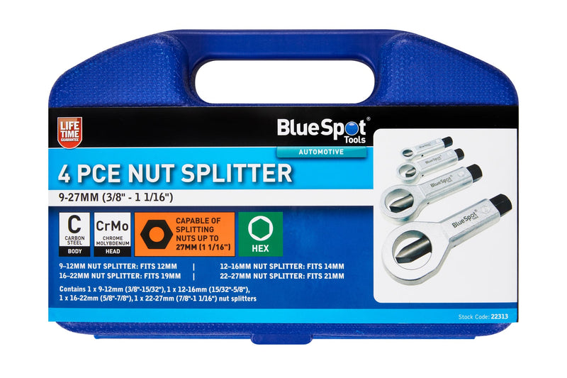 Blue Spot Tools 4 PCE Nut Spliiter 9-27mm