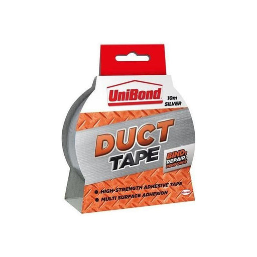 Unibond DIY Duct Tape Silver 50mm x 10m UniBond - RockBottom Northampton