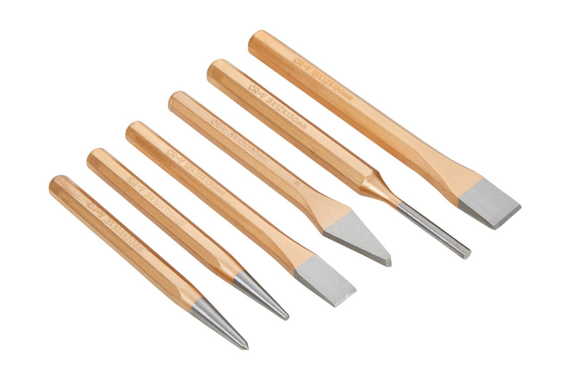 Blue Spot Tools 6 PCE CR/V Punch & Chisel Set In Holder