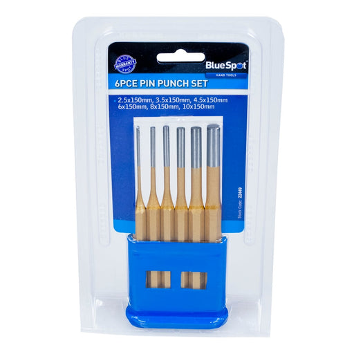Blue Spot Tools 6 PCE Gold Pin Punch Set