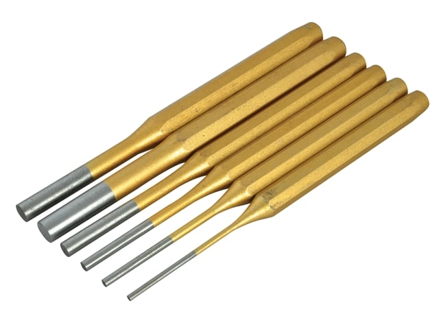 Blue Spot Tools 6 PCE Gold Pin Punch Set