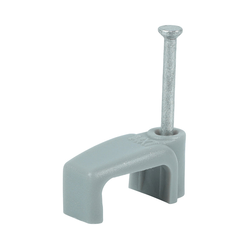 TIMCO Flat & Twin Cable Clips Grey