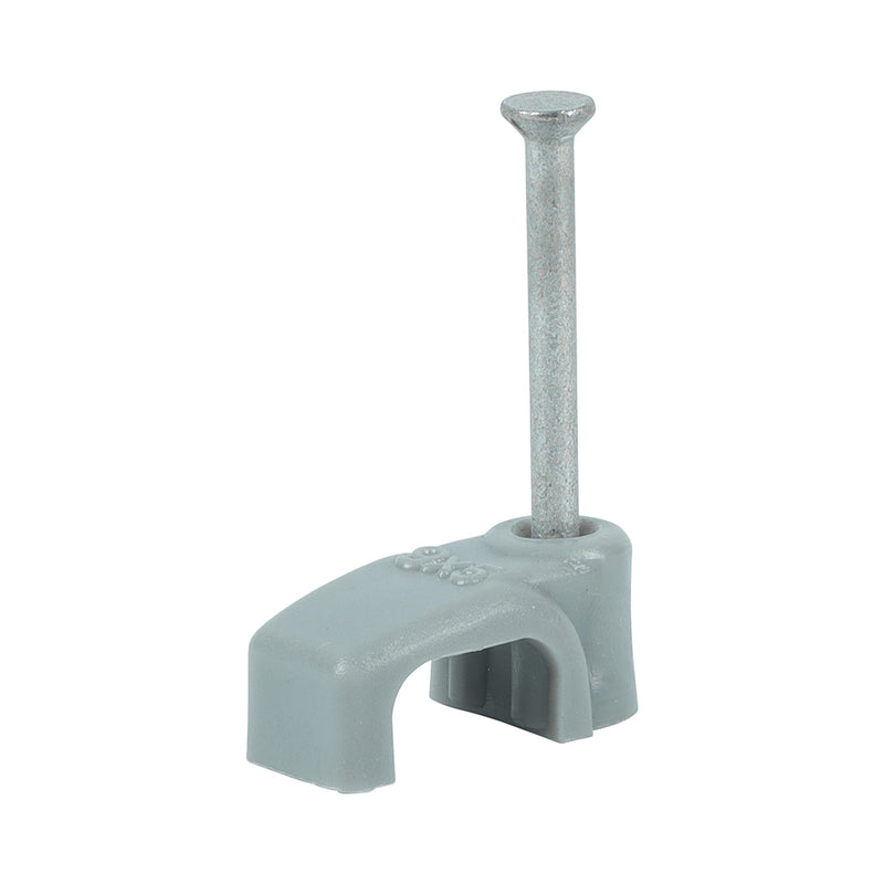 TIMCO Flat & Twin Cable Clips Grey