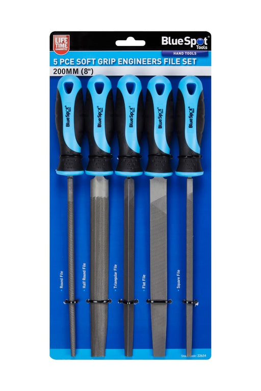 Blue Spot Tools 5 PCE 200mm (8") Soft Grip File Set