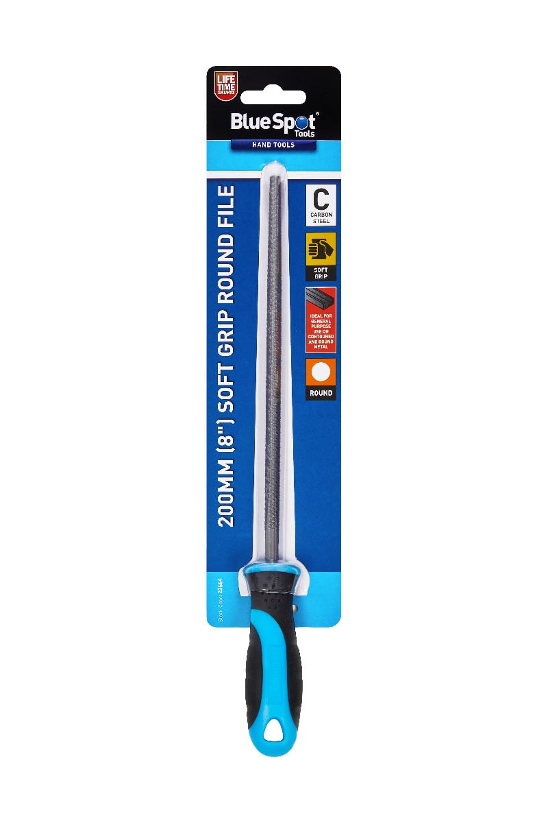 Blue Spot Tools 8" Soft Grip Round File