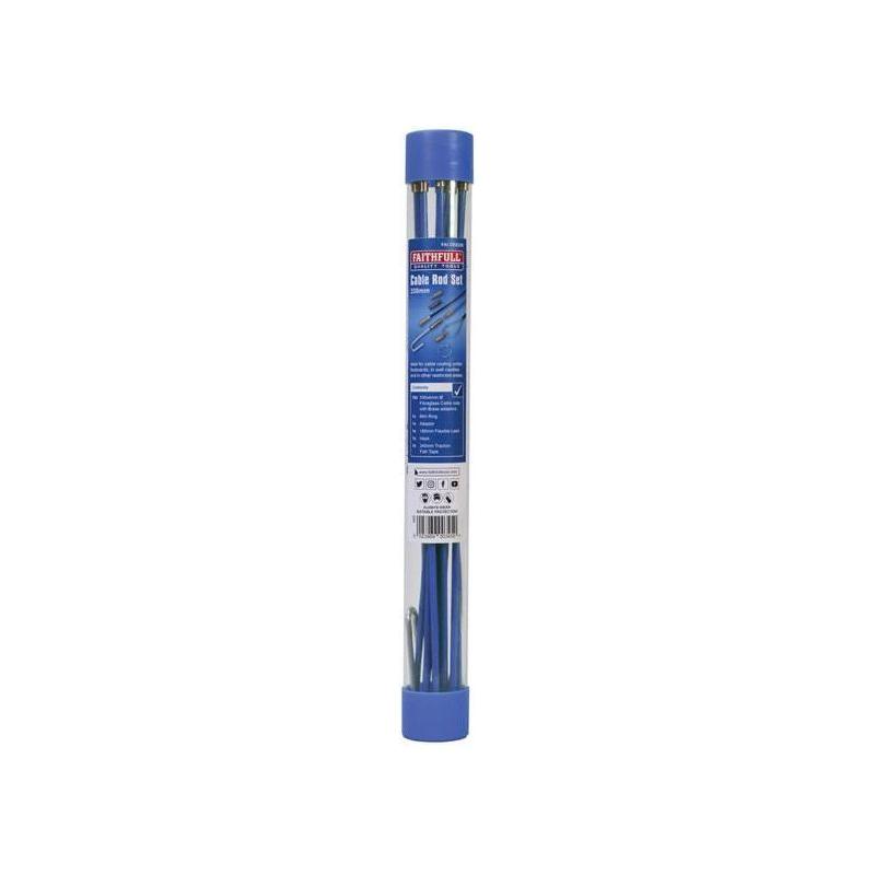 Faithfull 3.3m Cable Rod Set,15 Piece Faithfull - RockBottom Northampton