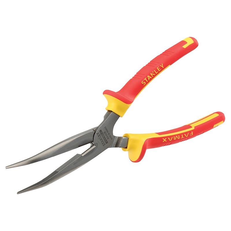 Stanley® Hand Tools FatMax® Bent Long Nose Pliers VDE 200mm STANLEY® Hand Tools - RockBottom Nothampton