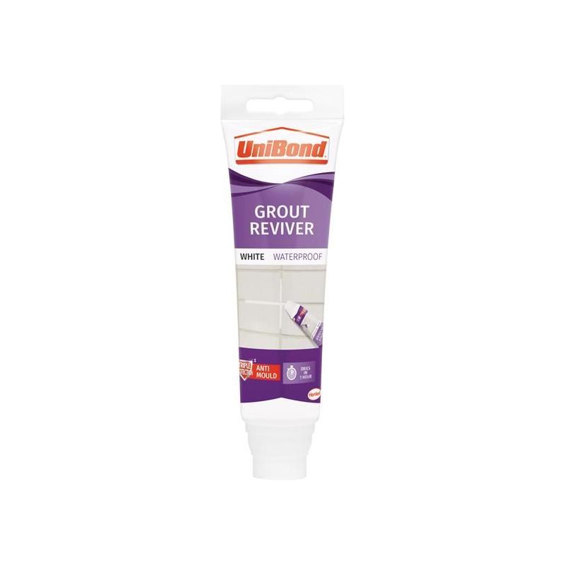 Unibond Triple Protect Wall Tile Grout Reviver 125ml UniBond - RockBottom Northampton