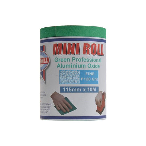 Faithfull Aluminium Oxide Sanding Paper Roll Green 115mm x 10m 120G Faithfull - RockBottom Northampton