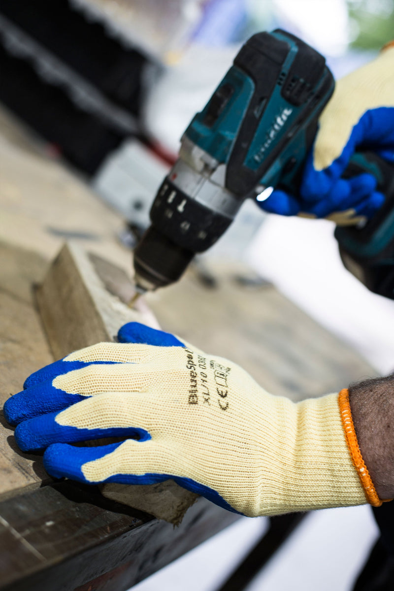 Blue Spot Tools Latex Grip Gloves