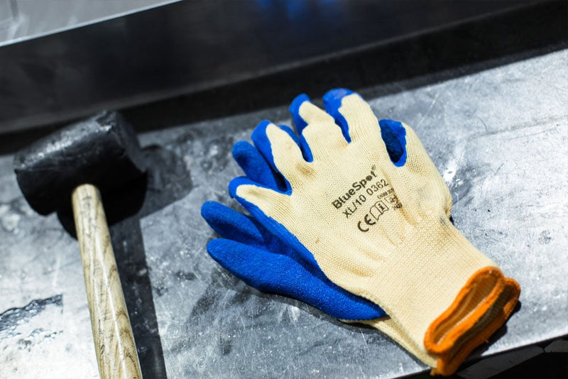 Blue Spot Tools Latex Grip Gloves