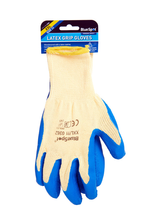 Blue Spot Tools Latex Grip Gloves