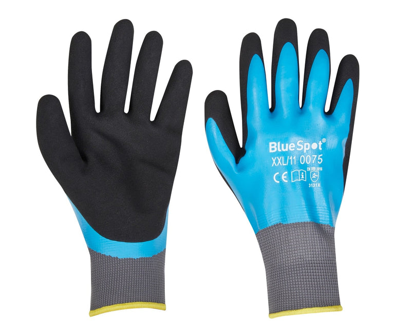 Blue Spot Tools Latex Water Resistant Gloves