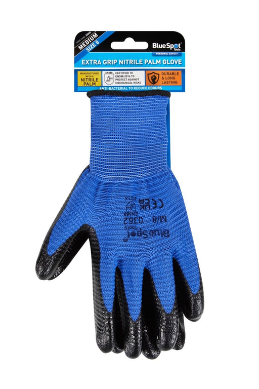 Blue Spot Tools Extra Grip Nitrile Glove
