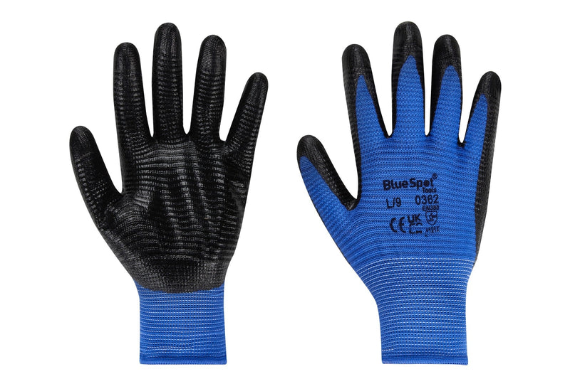 Blue Spot Tools Extra Grip Nitrile Glove