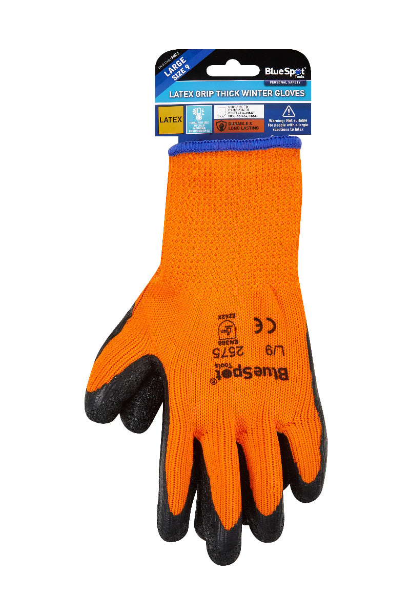 Blue Spot Tools Latex Coated Winter Glove