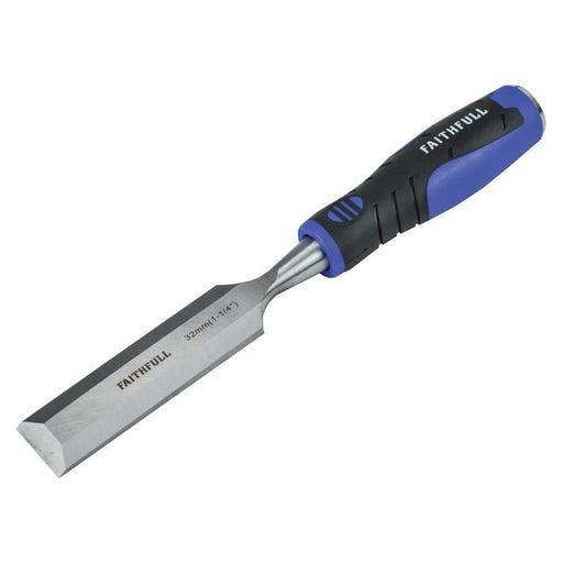 Faithfull Soft Grip Bevel Edge Chisel 32mm (1.1/4in) Faithfull - RockBottom Northampton