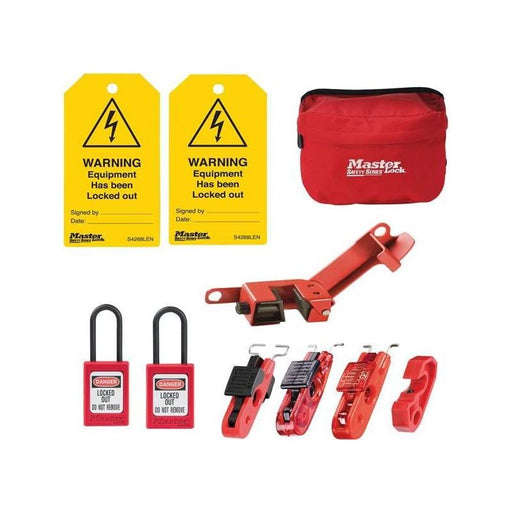 Master Lock Electrical Lockout Kit, 9 Piece Master Lock - RockBottom Northampton